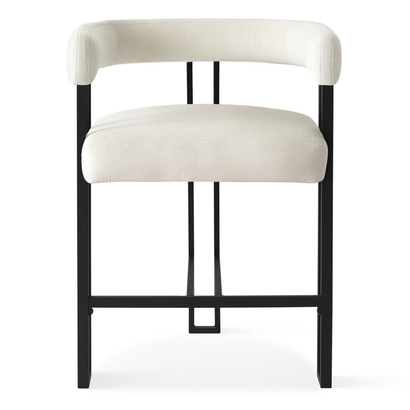 Tabouret de comptoir rembourré 24 po Colrain, Beige