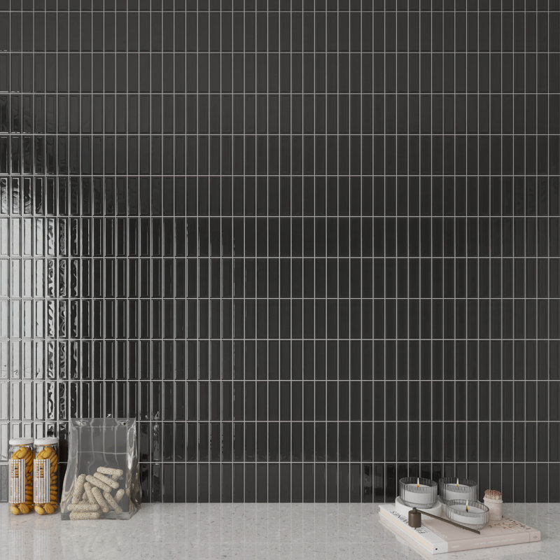 Carreau de céramique pour mur et plancher 8 po x 8 po Lineas