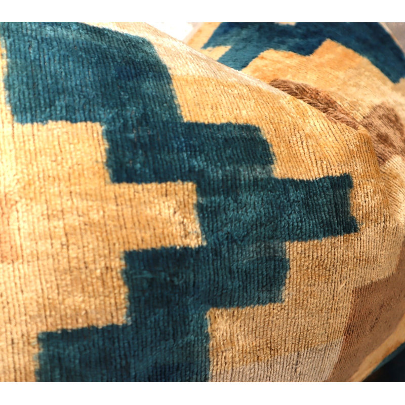 Lumbar Pillow Cover & Insert, Brown/Blue