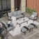Asfand 5-7- Person Patio Conversation Set with Optional Ottoman