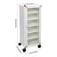Armoire de rangement verrouillable à 72 emplacements pour téléphone portable avec roulettes
