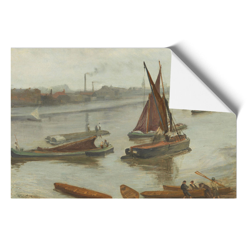 Old Battersea Reach by James Mcneill Whistler - Frameless Print, 21cm H x 30cm W x 0.1cm D
