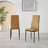 Lenworth Modern Black Metal and Glass Dining Table Set with 6 Upholstered Dining Chairs-1096438498