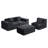 86'' L Shaped Couch With Armrest Organizer,3 Seats Sofas With Movable Ottoman,Comfy Sectional Sofa With Thick Cushion,Linen Sectional Couches For Living Room,Bedroom,Apartment,Brown-149018177