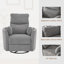 Fauteuil inclinable pivotant électrique de 40 po de largeur avec charge USB - Fauteuil demi-tonneau coulissant en velours côtelé