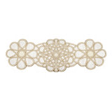 Large White And Tan Flower Runner