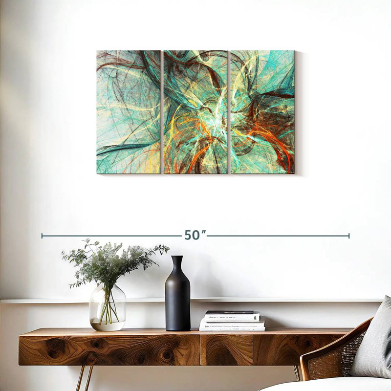 Avery Underwater Currents Abstract, 20" H x 33" W