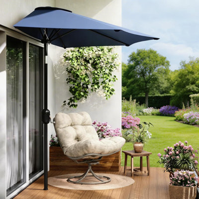 Half Patio Umbrellas | Market Umbrella for Balcony Half Patio Umbrellas | Market Umbrella for Balcony