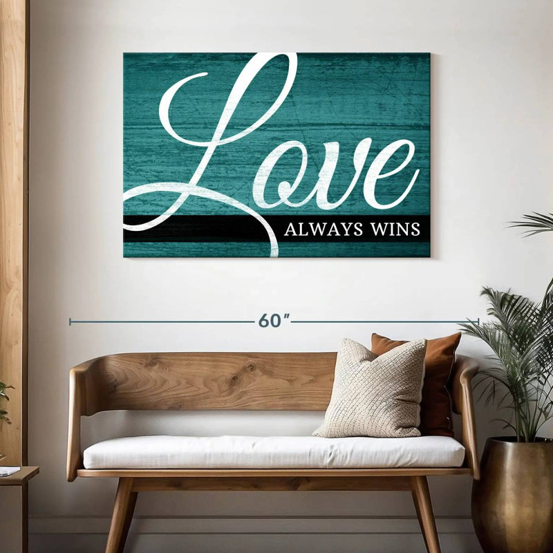 Tergel Love Always Wins II, H 30 po x l 45 po
