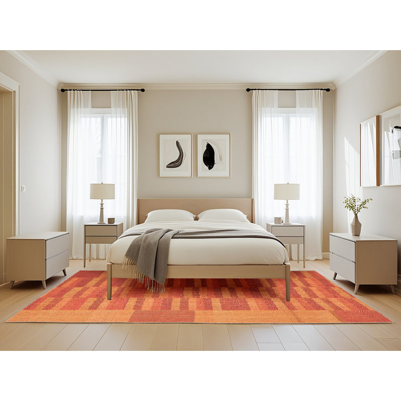 Bardon Abstract Indoor Rug, Rectangle 5' x 8'