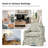 Asman Slipcovered Swivel Armchair-95983642