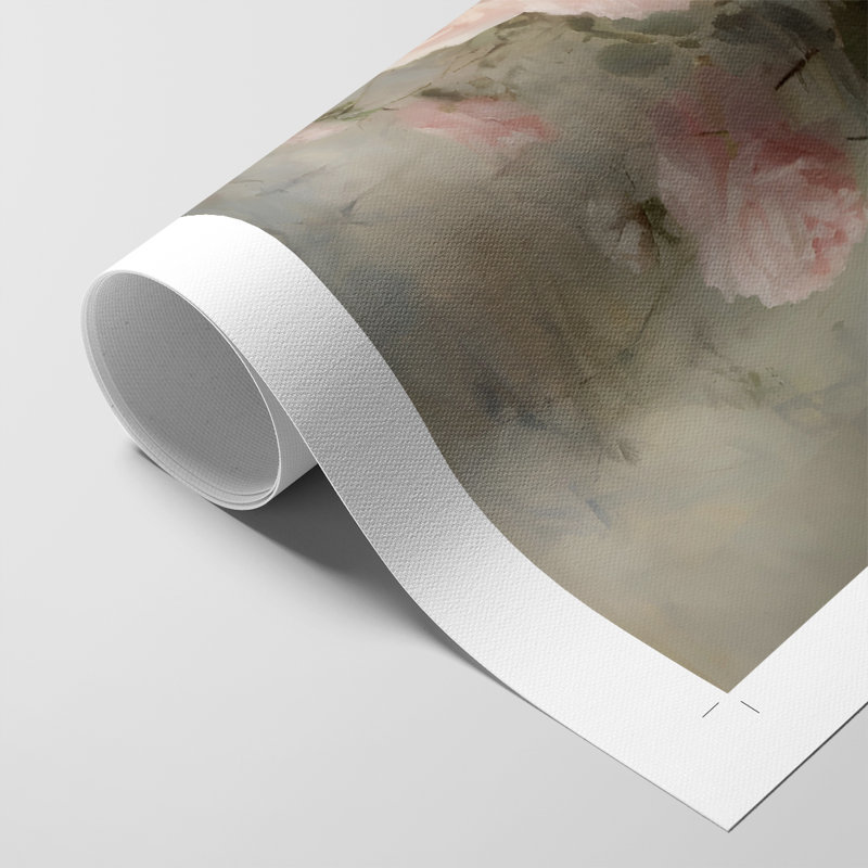Imprimé floral rétro CCIII - impression sur toile seulement - non encadrée, H 36 po x l 24 po