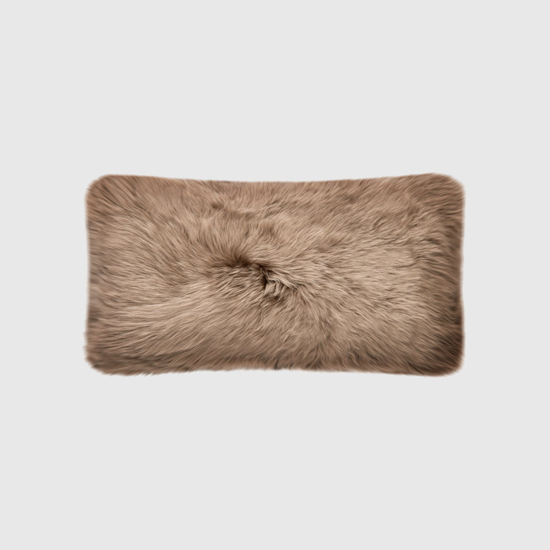 Housse et insert de coussin lombaire réversible Fieldman, Brun caramel