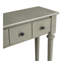 Table d'entrée avec 4 tiroirs, console rétro avec tablette ouverte pour les entrées, les salons et les couloirs (gris délavé)-1530890715