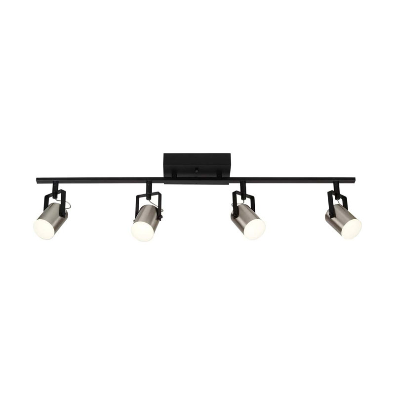 Catalina 33" Matte Black and Brushed Nickel LED Track Light