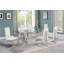 Ensemble de salle à manger en verre trempé transparent de 94 po x 46 po avec chaises en velours Hornick-1524866612-1504725751-1505097013