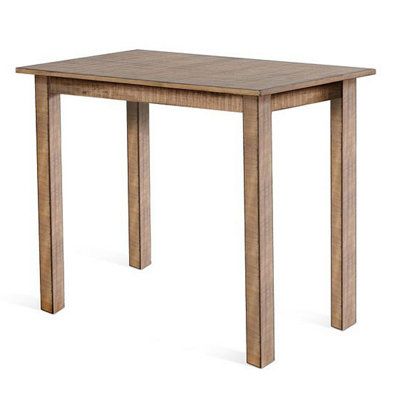 Rena Bar Height Table, Rectangular Black Sand Mahogany Wood