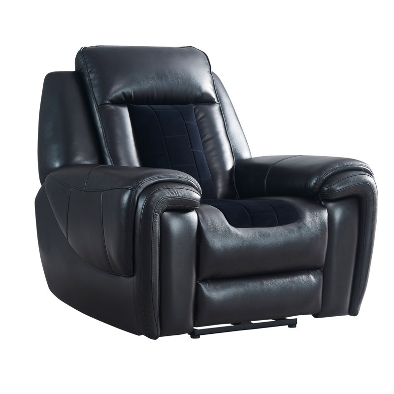 Fauteuil inclinable électrique en velours CLARK BLANCHE