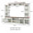 Entertainment Center For Tvs Up To 80", Bookshelf Wall Console, Two-Tone , Modern Farmhouse, Living Room Storage System-897229234