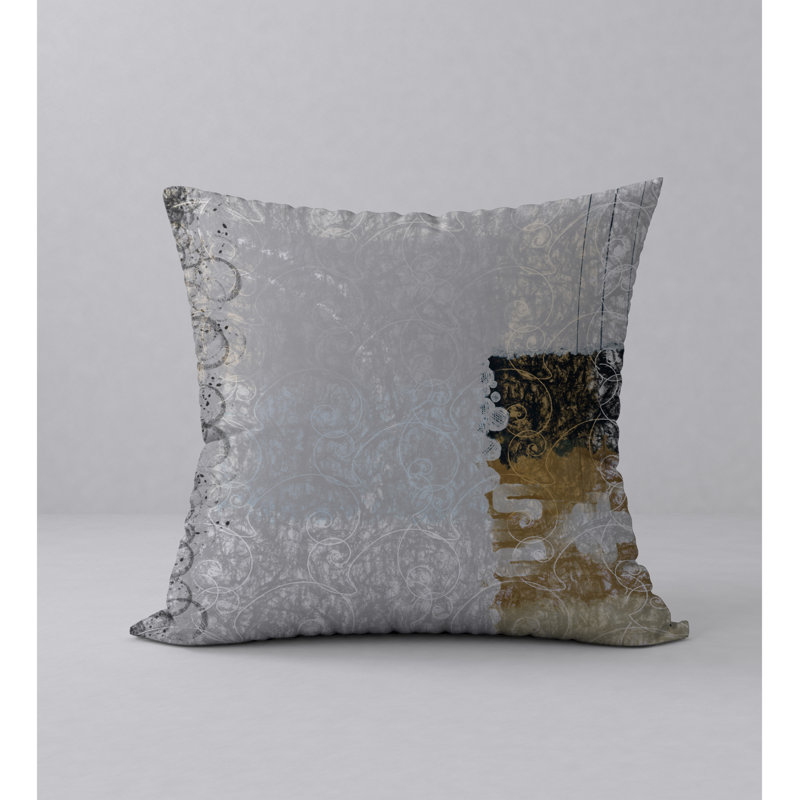Abstract Reversible Throw Pillow, 20" x 20"