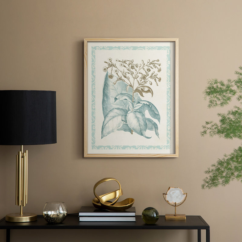 Willow Blue Besler I, reproduction encadrée - bois massif