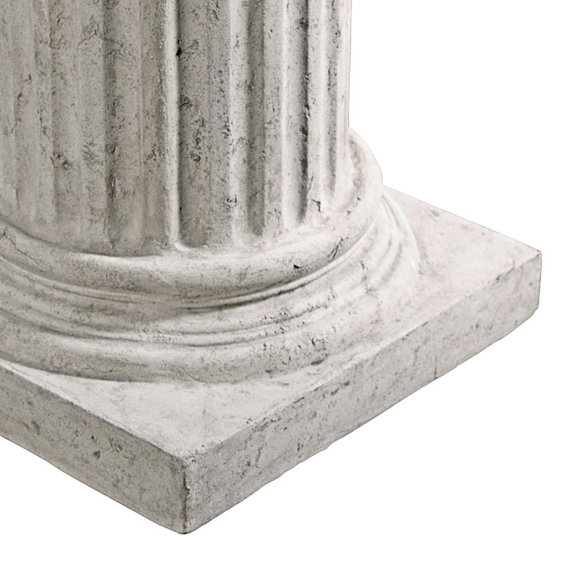 Piédestal colonne romaine Empire, H 25 po x l 17 po x P 17 po