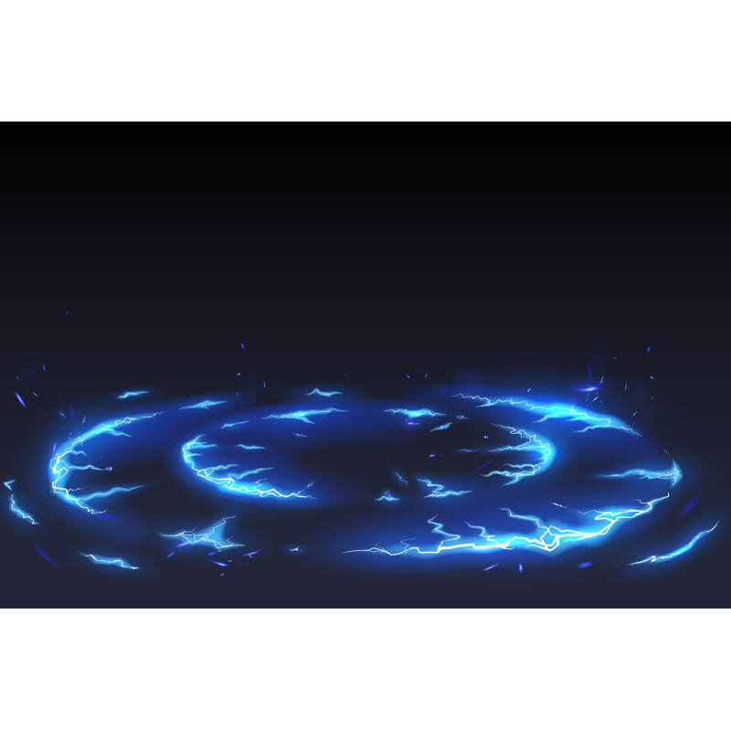 Ciarnan " Abstract Lightning " by D1Sk, 32" H x 48" W