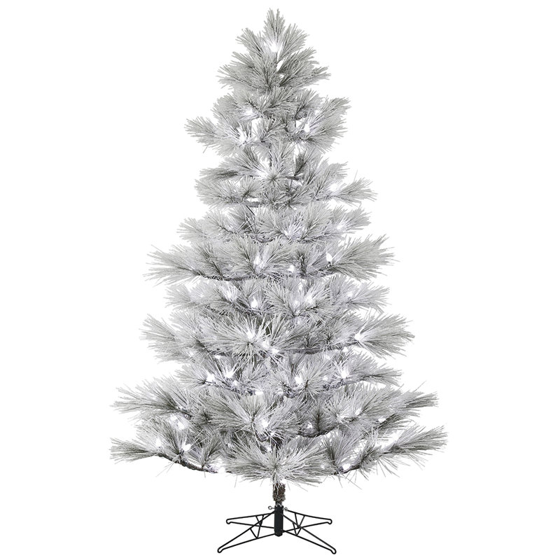 12' Lighted Pine Christmas Tree