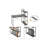 Modular L-Shaped Steel Writing Desk-359250290