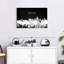 Impression sur toile Dallas Skyline BW-1054033221