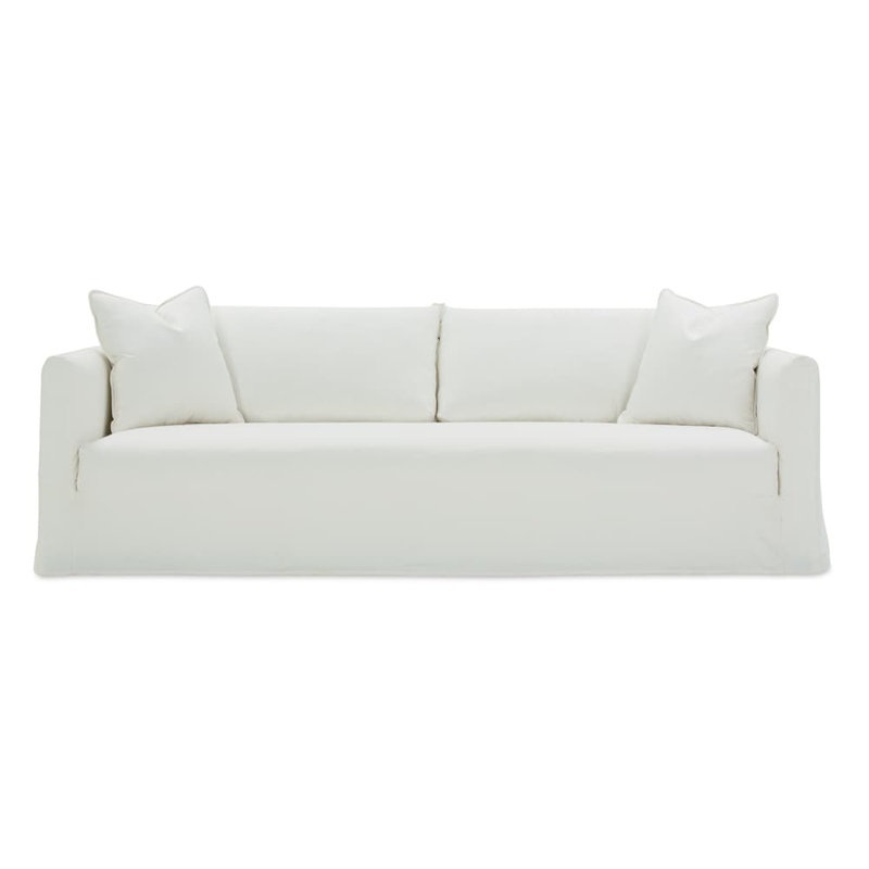 Alana Slipcovered Sofa, Chalk White Linen