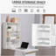 Bureau de conversion mural pliable, bureau flottant multifonctionnel avec tablette de rangement, blanc