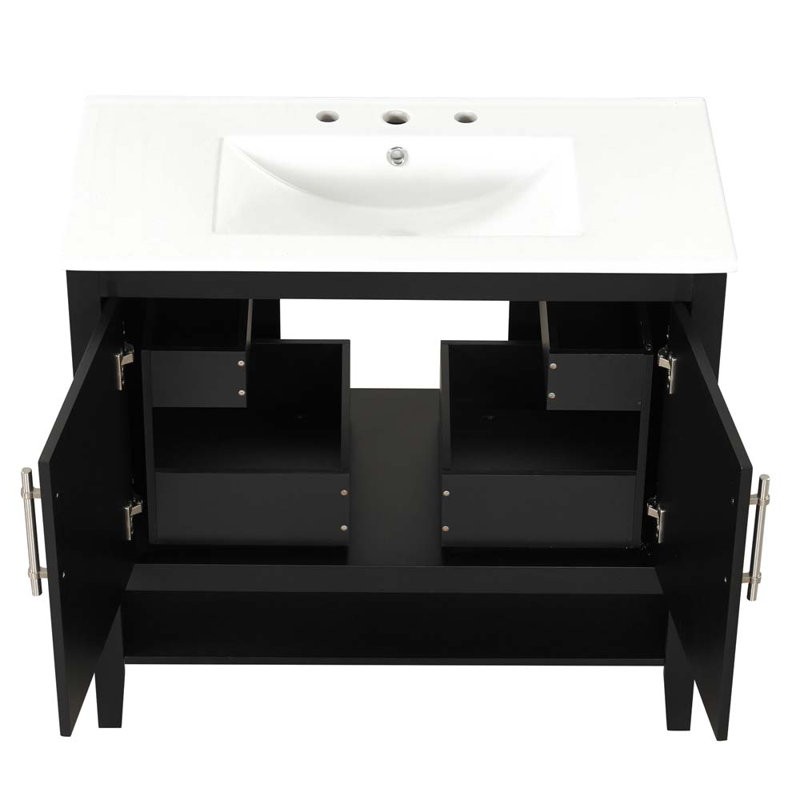 Meuble-lavabo simple 18,3 po avec comptoir