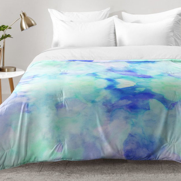 Cayenablanca Modern & Contemporary Polyester Abstract Comforter, King Comforter + 2 King Shams