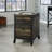 2-Drawer Mobile File Pedestal, Brown finish