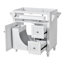 " modern bathroom vanity | 2 drawers & tip-out drawer | storage cabinet design | top sink not included | versatile