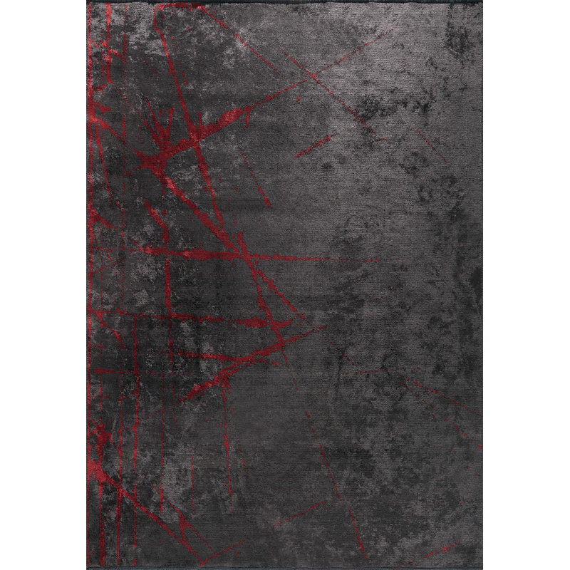 Beuna Rectangle Abstract Cotton and Viscose Indoor / Outdoor Area Rug, Rectangle 160 x 230cm