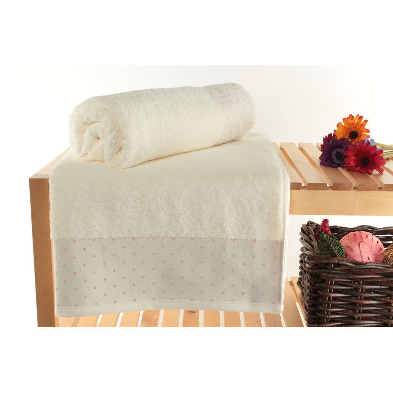 Ensemble de serviettes de bain de luxe (2 pièces), écru et crème, 27,6 po x 55,1 po | 100% coton, 15,0 oz / verge carrée | Doux, absorbant et lavable à la machine | Idéal pour le spa, la maison et le quotidien, séchage rapide et durabilité