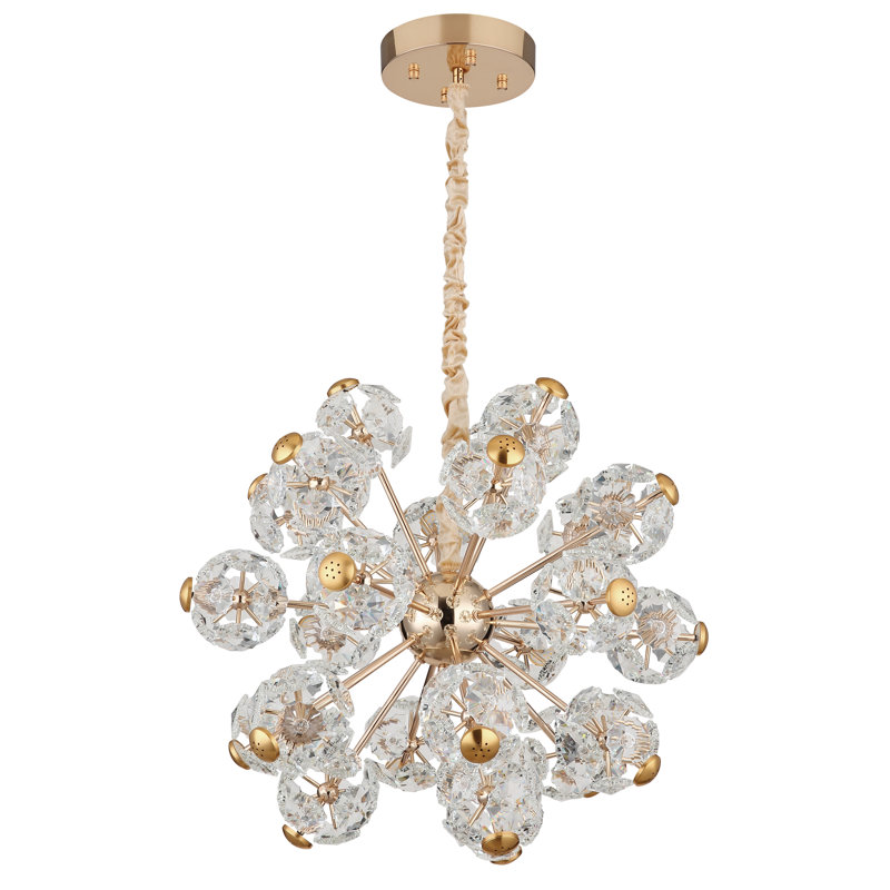 Bina 1 - Light Gold LED Geometric Pendant