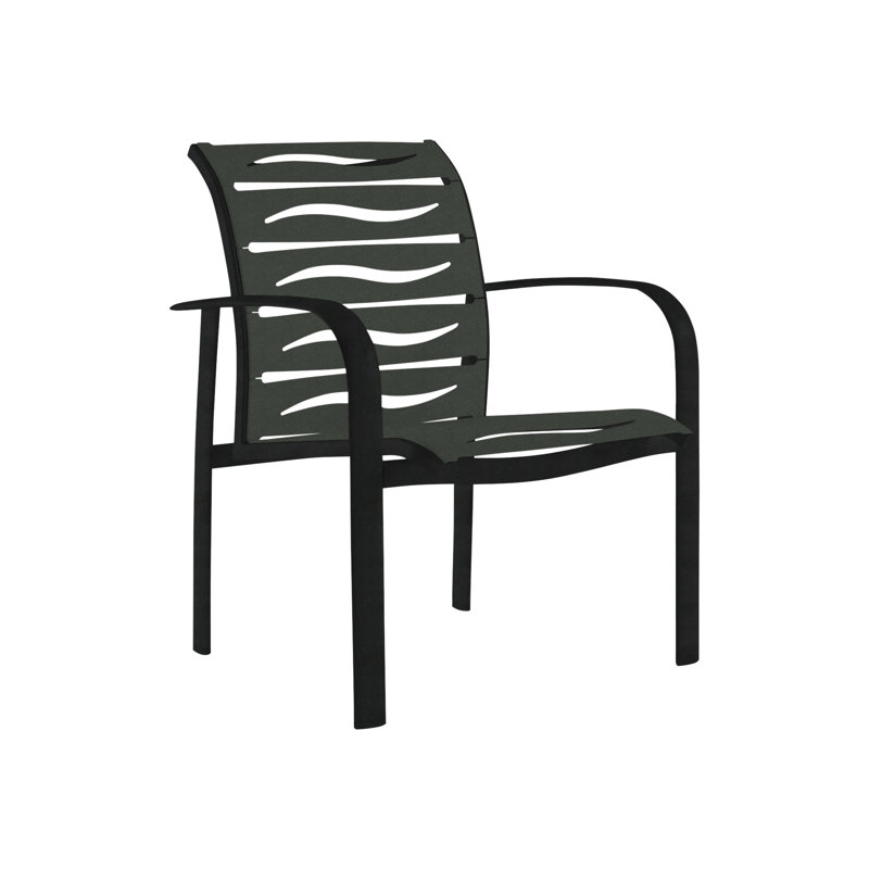 Laguna Beach EZ Span™ Outdoor Dining Armchair, Sonora, Obsidian