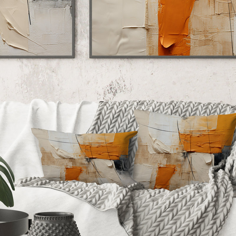 Coussin Textile Symphony II - Abstract Collages
