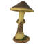 Statue mystique champignon brun clair forêt