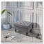 Repose-pieds avec rangement Repose-pieds avec repose-pieds Banc en tissu capitonné pour repose-pieds et siège avec pieds en bois