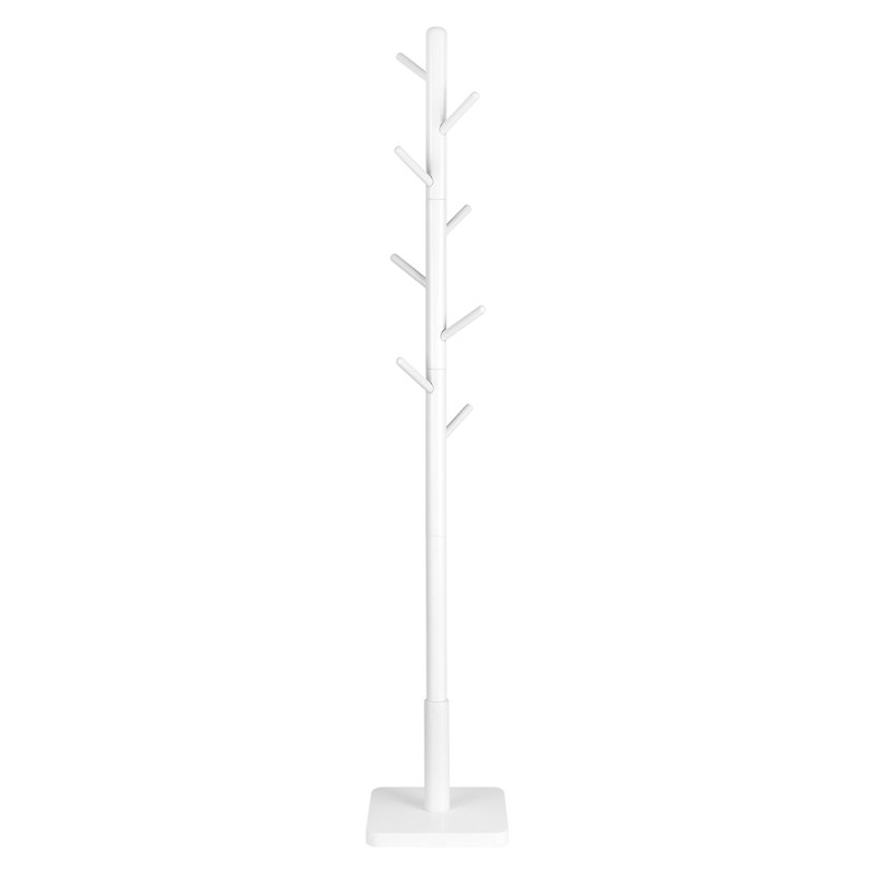 Blanding Freestanding 8 - Hook Coat Rack, White