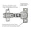 Concealed Hinges Full overlay Frameless Self-Close - Polished Nickel - Cabinet Door Hinges-124919898-125354047