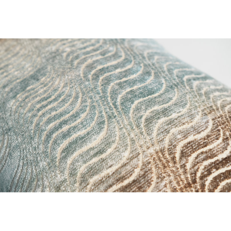 Torsion Lumbar Woven Jacquard Pillow, Agave