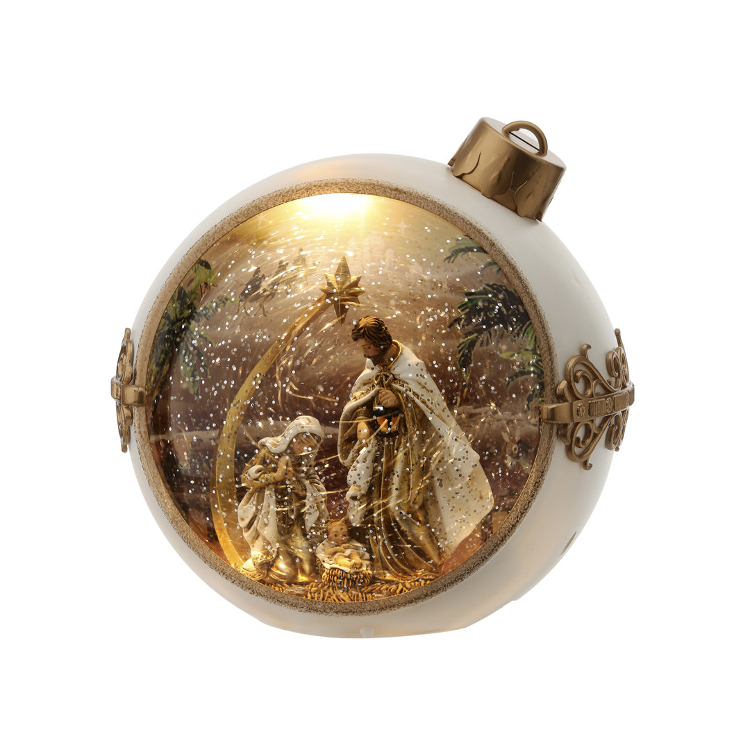 Spin Nativity Water Globe Decorative Accent The Holiday Aisle®