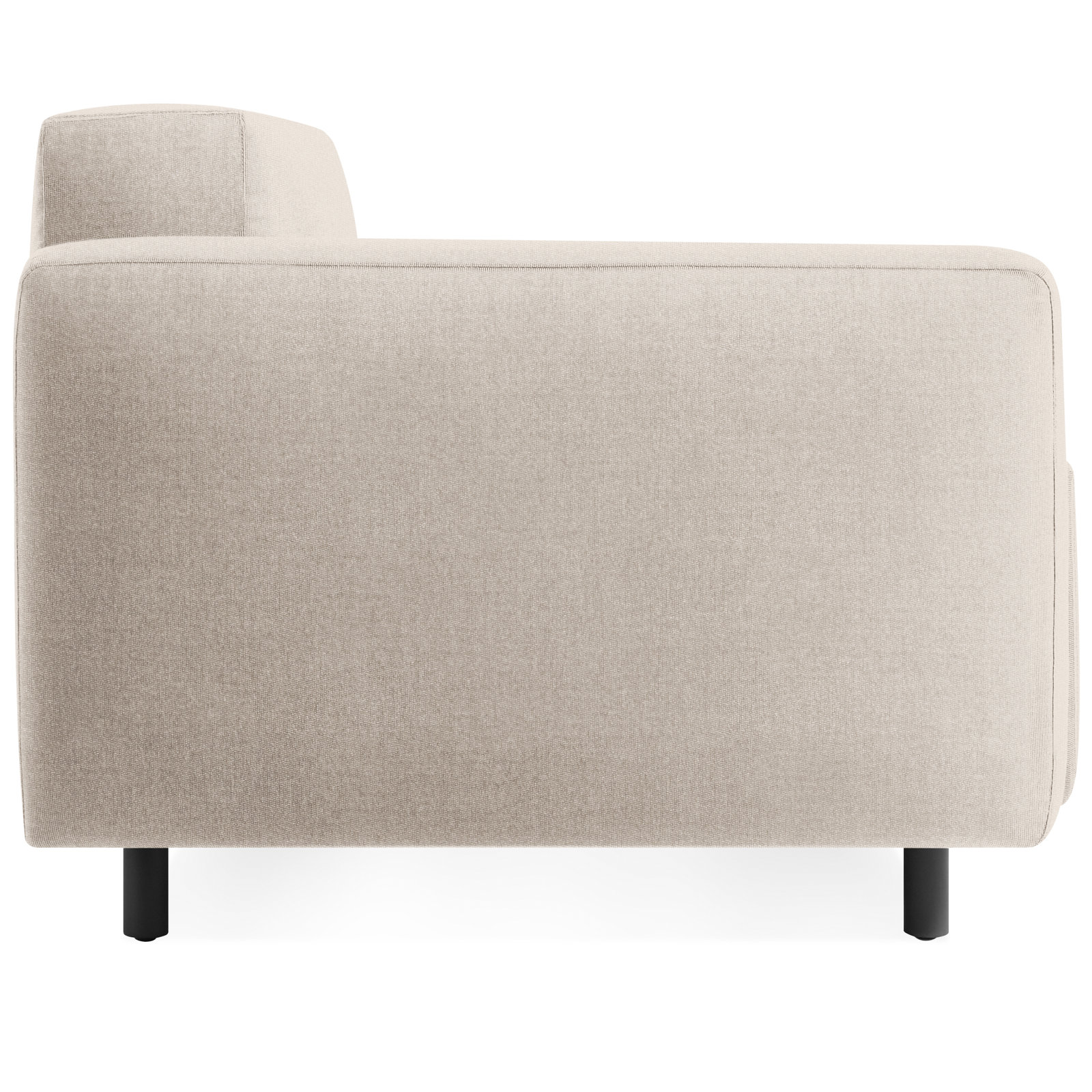9 Yard Aluminum Outdoor Lounge Chair, Linen Sunbrella®
