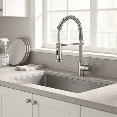 Brayden Studio Pull Down Kitchen Faucet