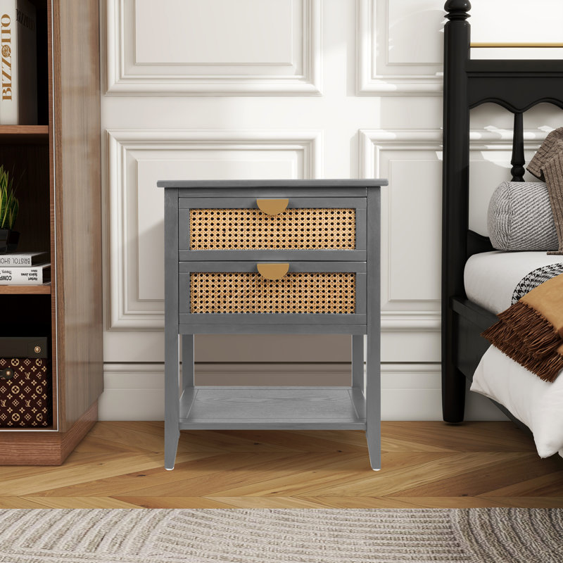 Table de chevet Lener, Gris